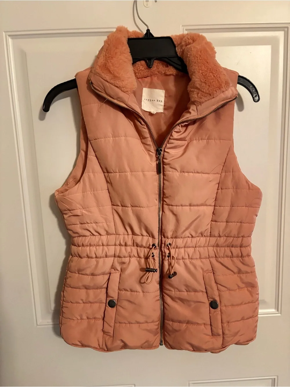 Copper Key sleeveless quilted